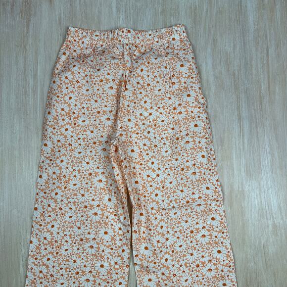 Lingua Franca Floral Daisy Retro 70s Playful Cottage Core Wide Leg Pants Small - Picture 15 of 16